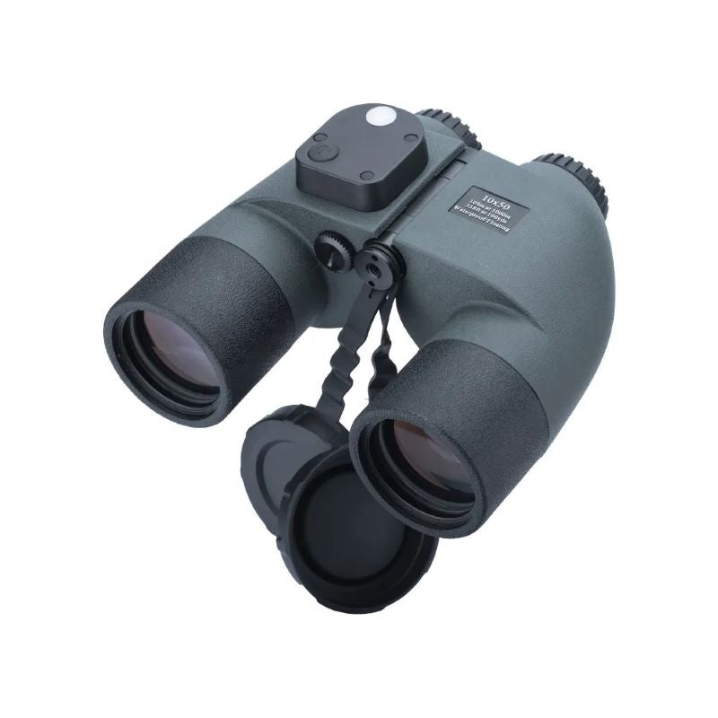 HD 10X50 Marine Binocular with Compass and Built-in Rangefinder Reticle