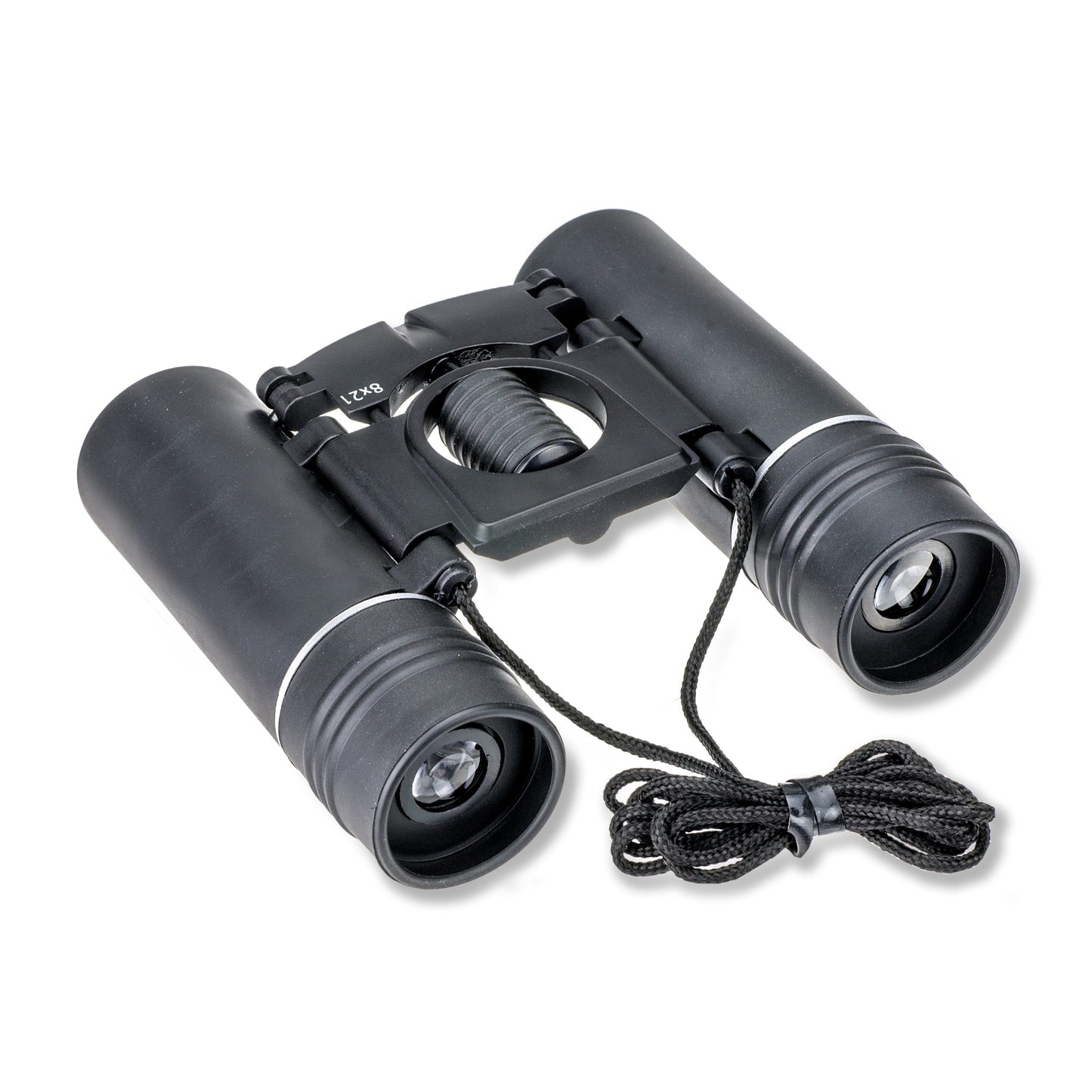 Binocular compacto portátil con placa de mandíbulas de la muerte, círculo hueco 8X21