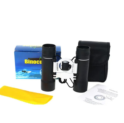 10X25 Circled Plate Portable Compact Binocular