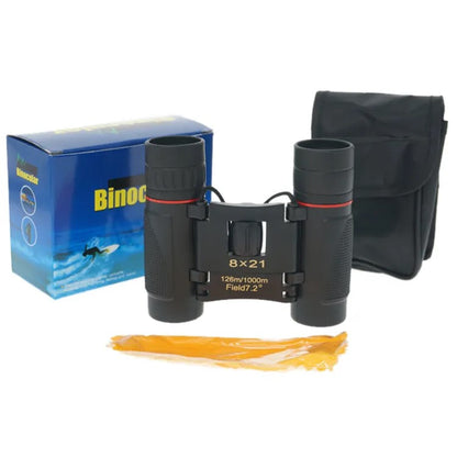 8X21 Dotted Diamond Texture Sakura Portable Compact Binocular