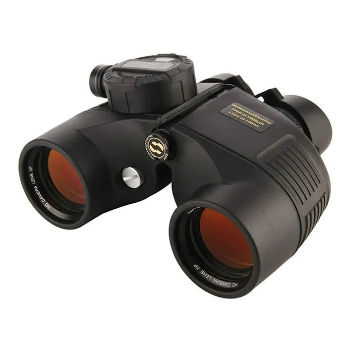 Marine 10X50 Floating Binocuars with Compass and Rangefidner Reticle Gushin Optics