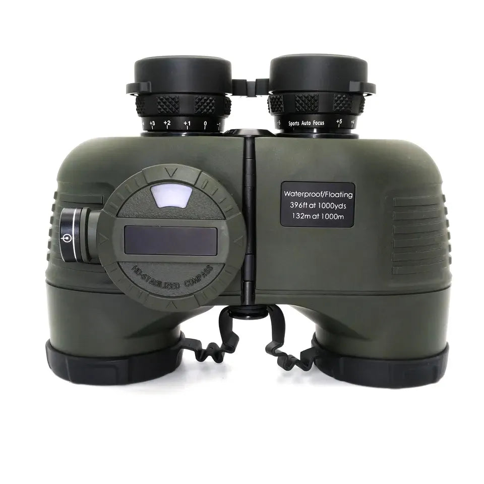 Marine 10X50 Floating Binocuars with Compass and Rangefidner Reticle Gushin Optics